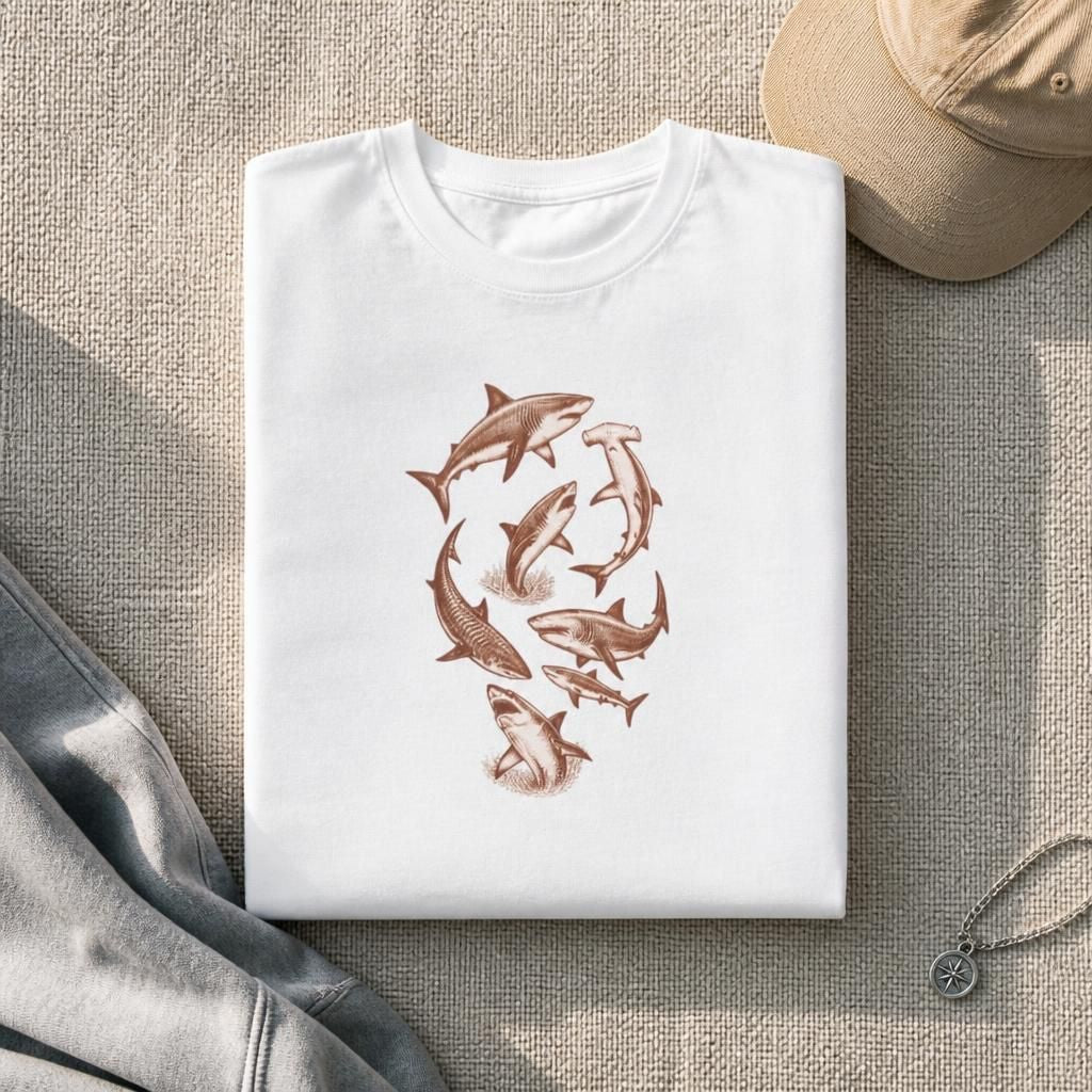 Vintage Shark Swarm T-Shirt