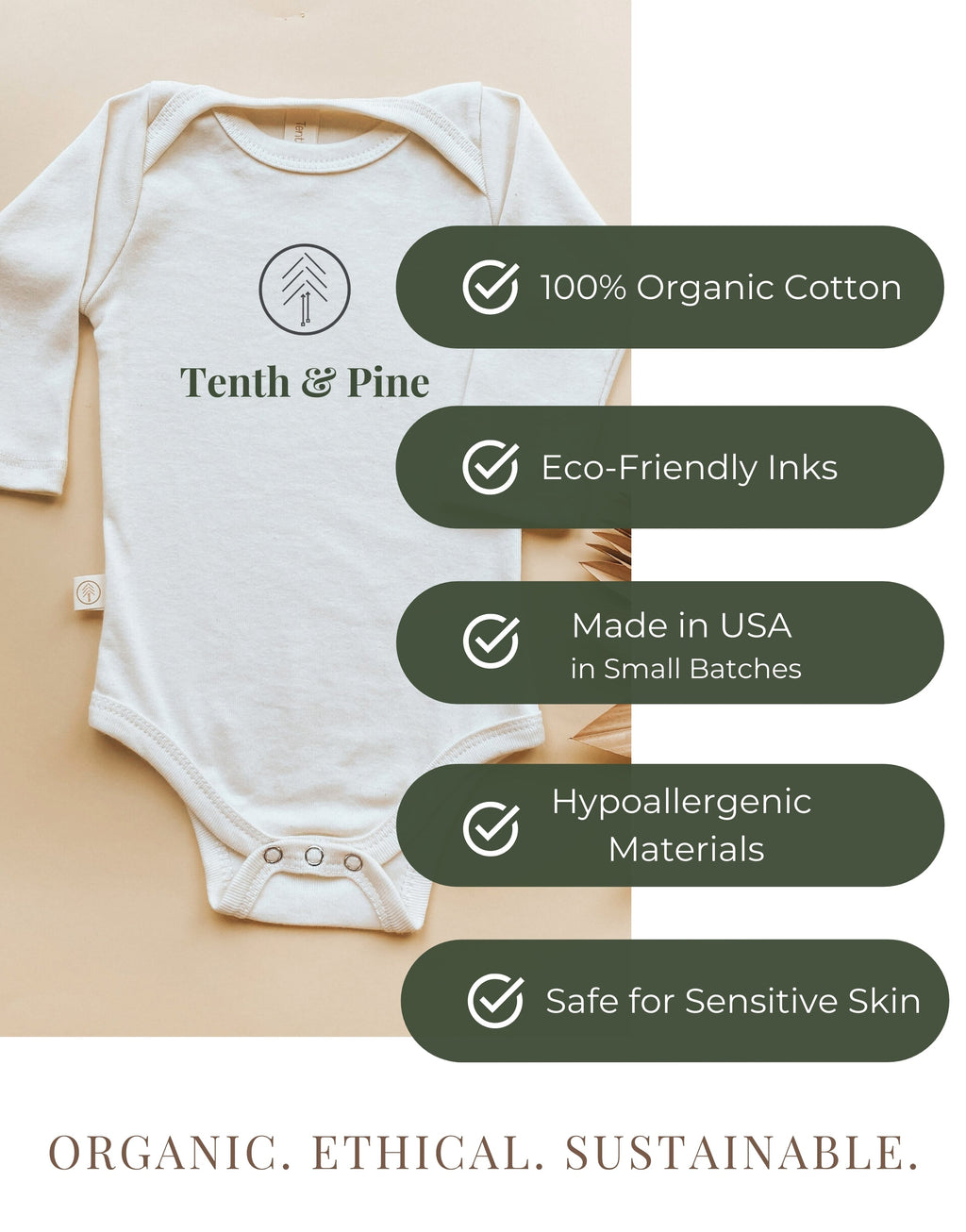 Bestie Organic Cotton Baby Bodysuit Short Sleeve