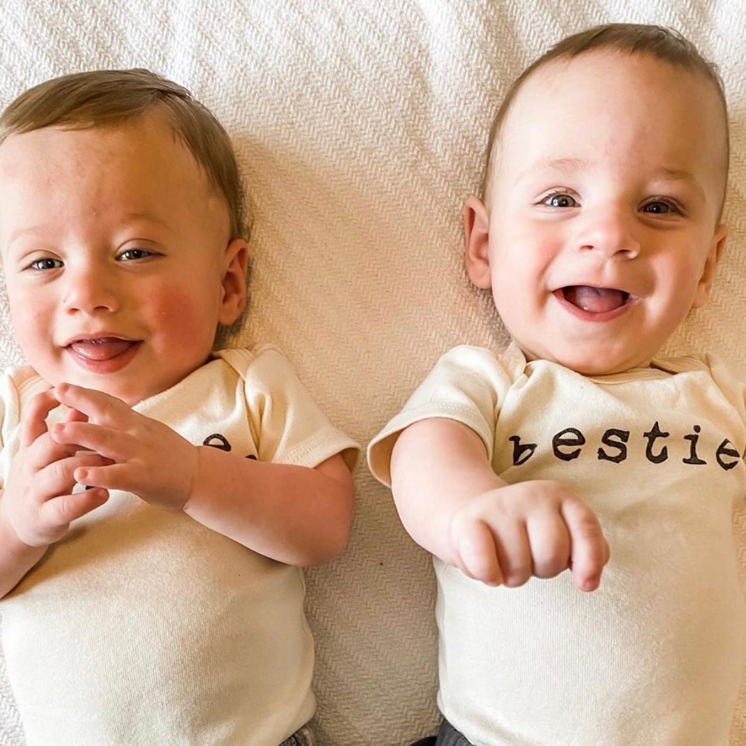 Bestie Organic Cotton Baby Bodysuit Short Sleeve
